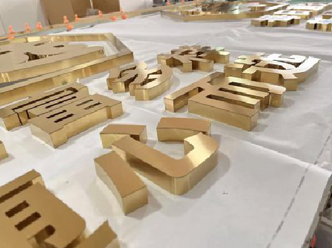 宜兴拉丝不锈钢字的特点。